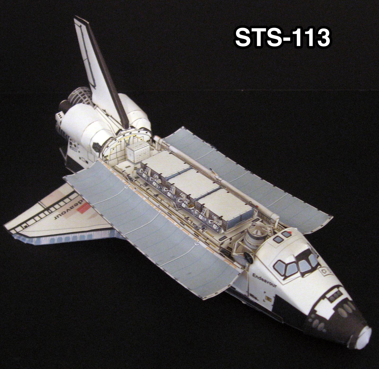 large space shuttle paper model