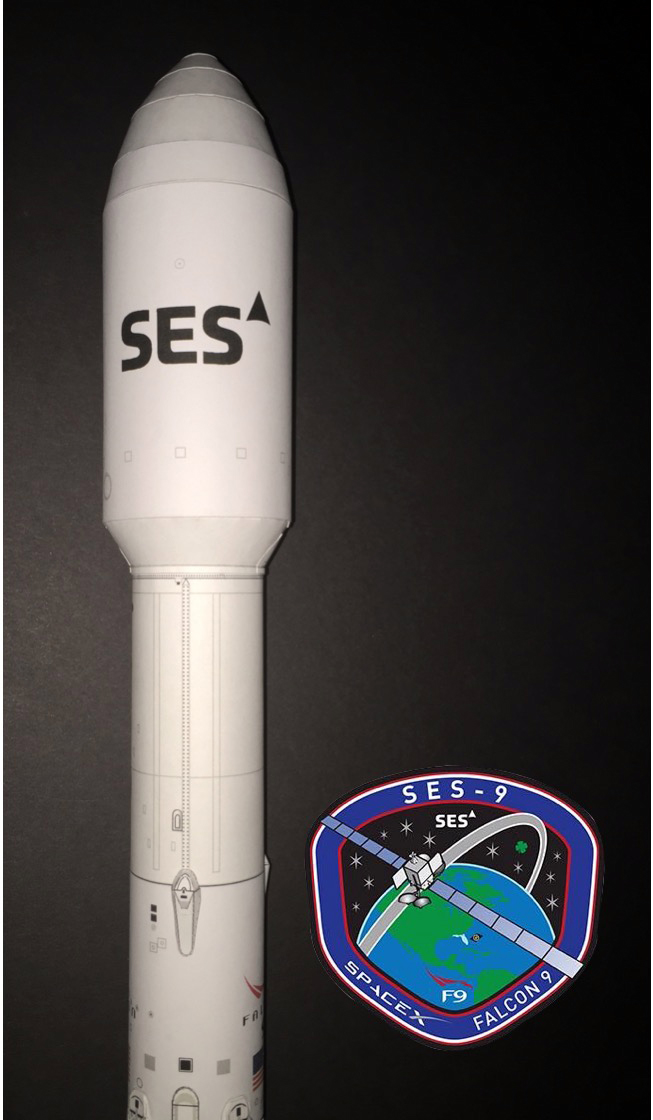 Falcon 9 – AXM Paper Space Scale Models.com